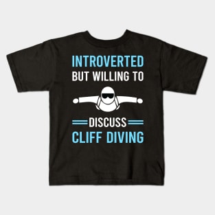 Introverted Cliff Diving Kids T-Shirt